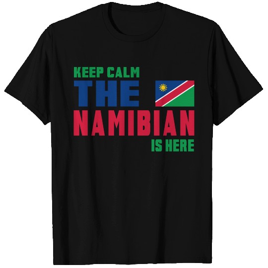 Keep Calm Namibia flag design T Shirts