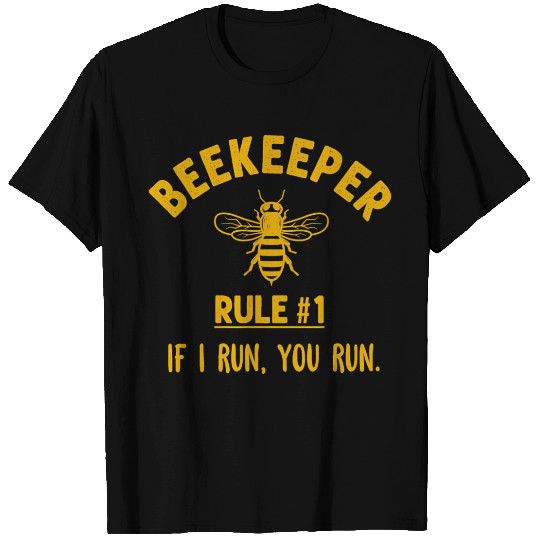 Beekeeper If I Run You Run Save The Bees Climate T Shirts