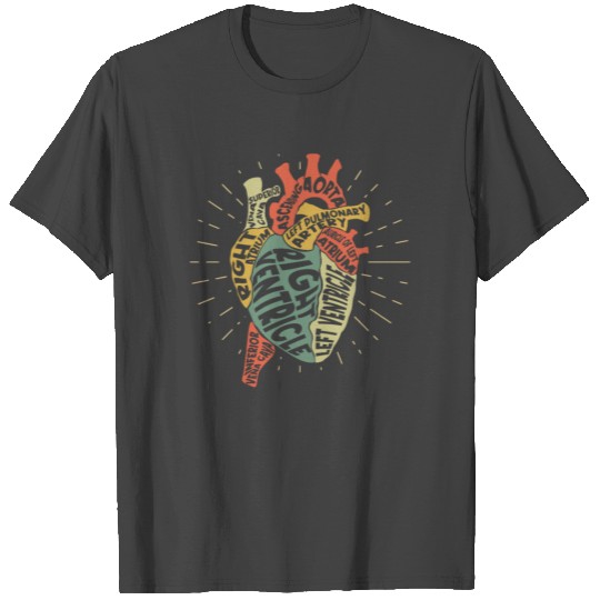 Retro Vintage Funny Definition Anatomy Of Heart T Shirts