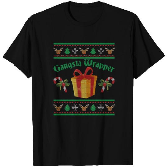 Gangsta Wrapper Christmas Candy Canes T Shirts
