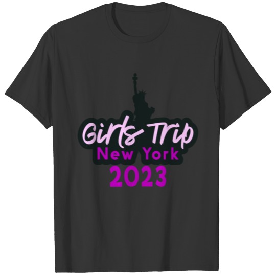Womens Girls Trip New York Vacation Travel T Shirts