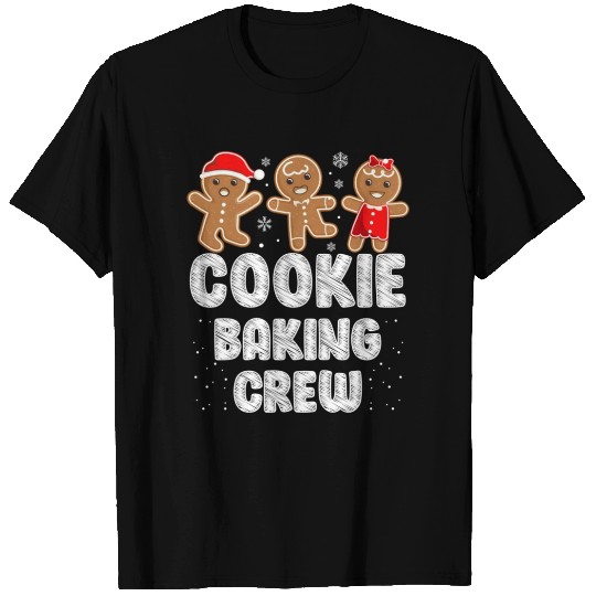 Cookie Baking Crew Christmas Family Gingerbread T Shirts