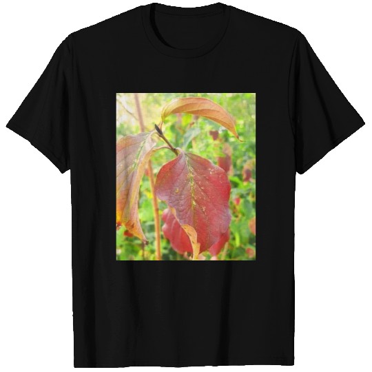 Autumn is coming flowers green orange yellow blue T Shirts