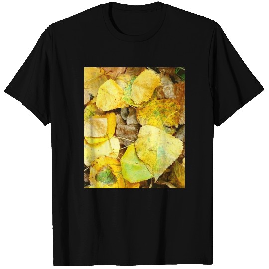 Autumn is coming flowers green orange yellow blue T Shirts