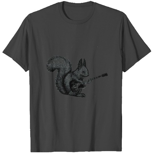 Squirrel Playing Guitar T Shirts