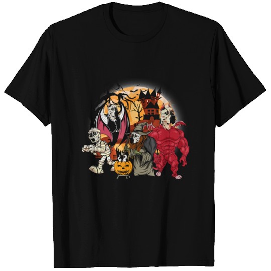 Great Dane Vampire Mummy Evil Witch Halloween T Shirts