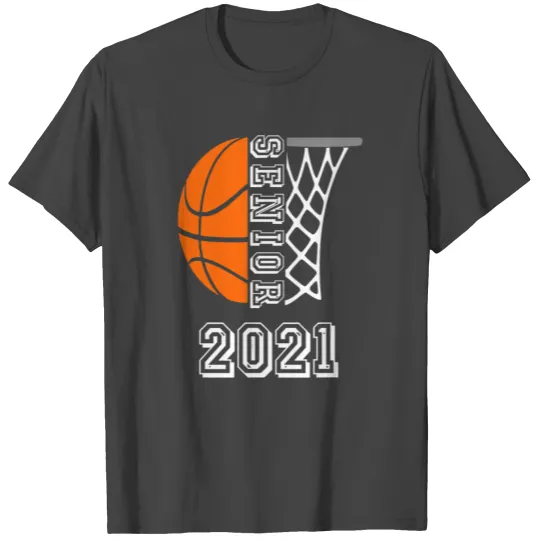 Graduate Senior Class 2021 Graduation Basketball T Shirts