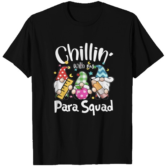 Para Squad Chillin Gnomes Christmas Teacher T Shirts