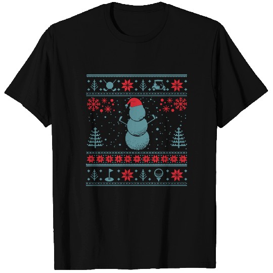 Christmas Golf Golfing T Shirts