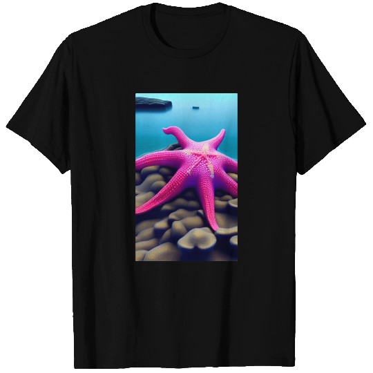 Pink starfish T Shirts