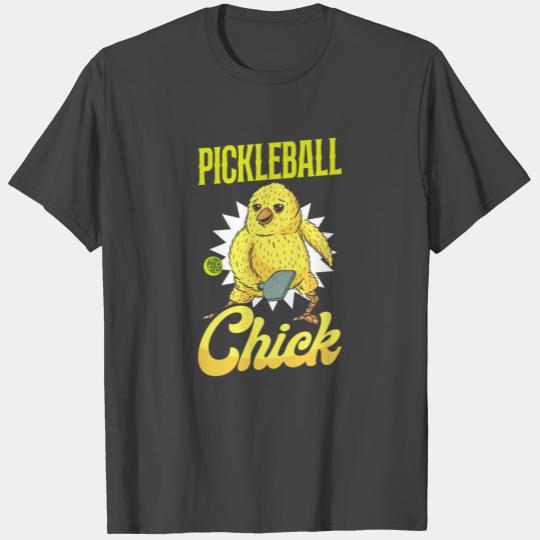 Pickleball Cute Chicken Girl T Shirts