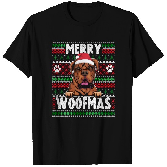 Bordeaux Great Dane Christmas Lights Pet Lovers Xm T Shirts