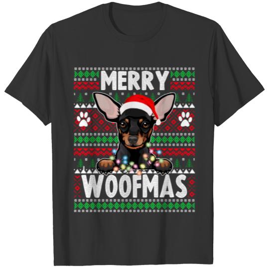 Chihuahua Christmas Lights Dog Lovers Xmas Pajama T Shirts
