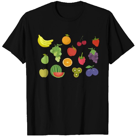 Fruit-based Pattern Design T Shirts