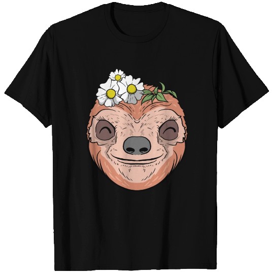 Flower Sloth T Shirts