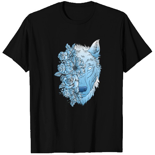 Floral Wolf T Shirts