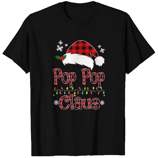 Santa Pop Pop Claus Christmas Matching Family T Shirts