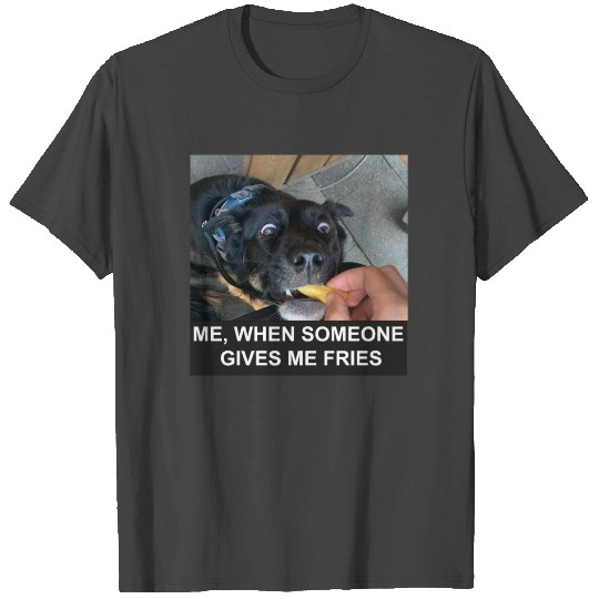 French Fries Dog T Shirts