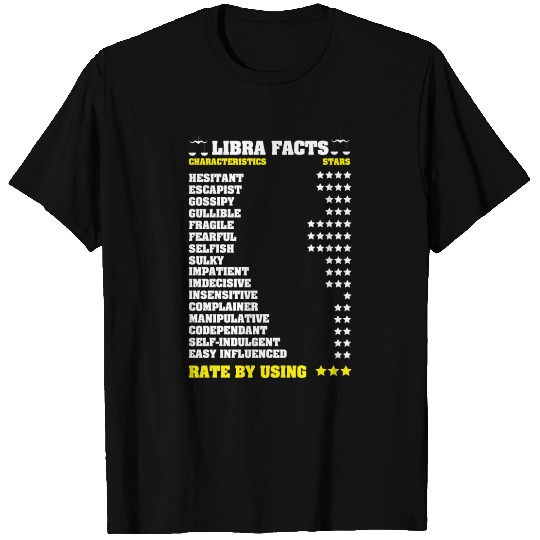 Funny Astrology Zodiac Birthday Libra Facts T Shirts
