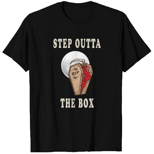 Grim Reaper with Moon Rise Step Outta The Box T Shirts