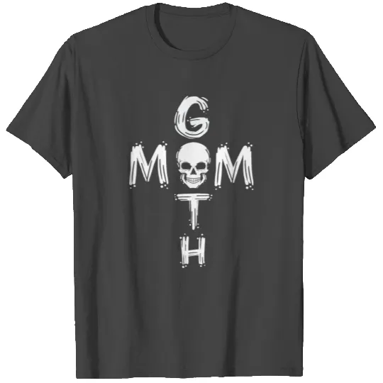 Cool Mothers Day Gothic Emo Skull Vintage Goth Mom T Shirts