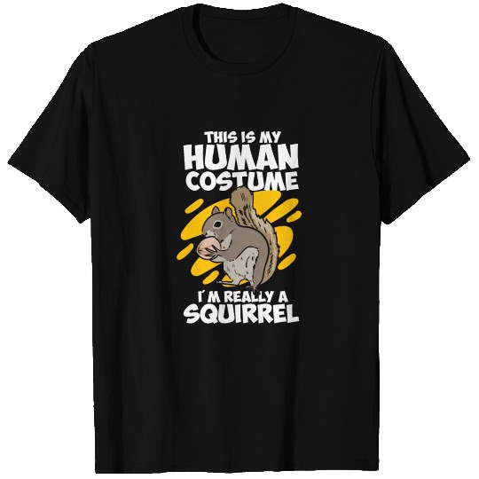 Cute Rodent Squirrels Squirrel Human Costume T Shirts