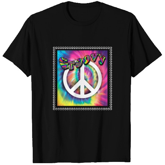 Hippie Peace Groovy FlowerPower Boho Woodstock T Shirts