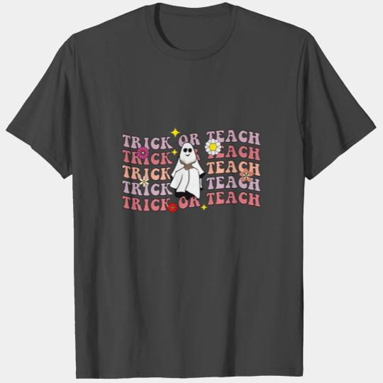 Groovy Halloween Trick or Boo teach Pre-K Teacher T Shirts