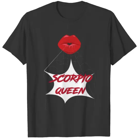 Red Lips For Women Zodiac Scorpio Queen T Shirts