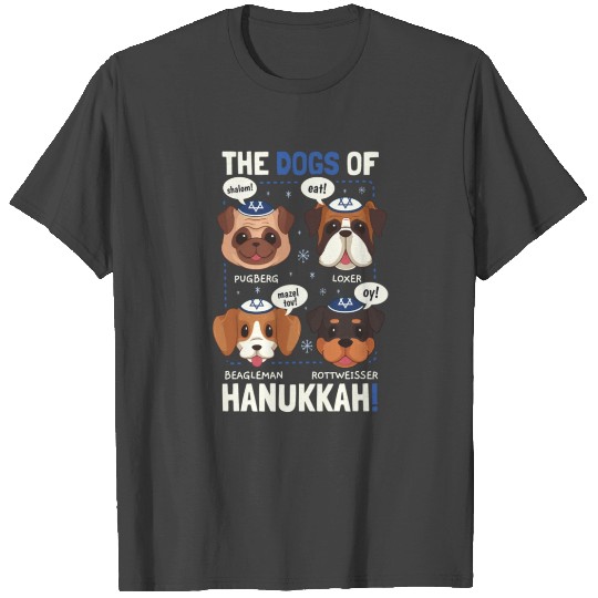 Funny Hanukkah Dog Pun Gifts For Men Women Kids T Shirts