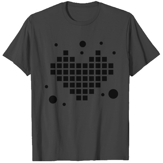 Heart In Pixels 8 Bit Video Game T Shirts