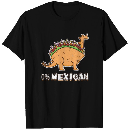 Zero Mexican Cute Kawaii Dinosaur Animal Taco T Shirts