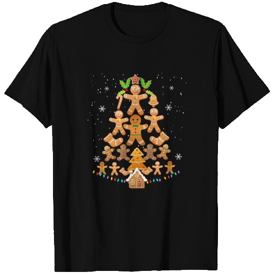 Jolly Gingerbread Christmas Tree T Shirts Gingerbread