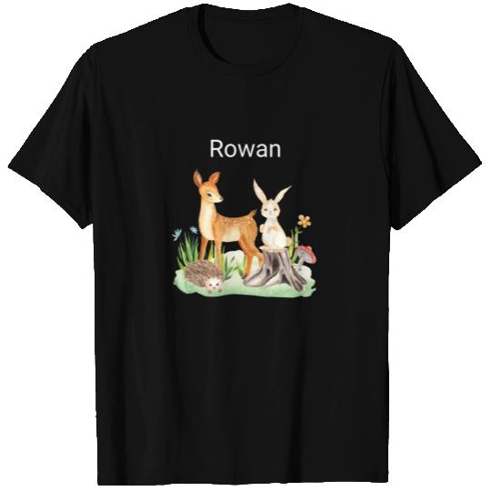 Animal deer rabbit hedgehog Rowan T Shirts