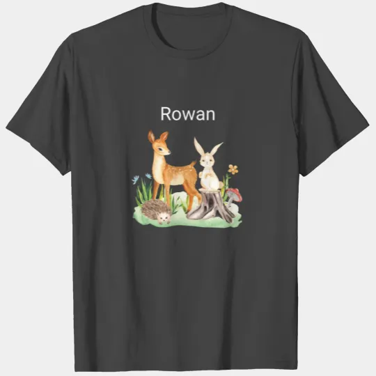 Animal deer rabbit hedgehog Rowan T Shirts