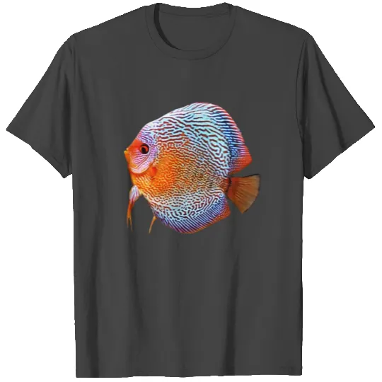 DISCUS FISH - Snakeskin, orange/blue T Shirts