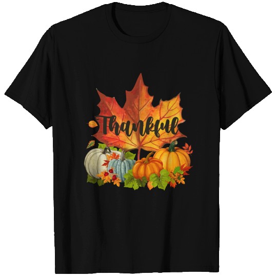 Happpy Thanksgiving Day Autumn Fall Maple Leaves T Shirts
