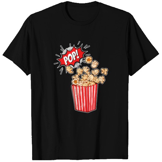Retro Movie Popcorn Lover T Shirts