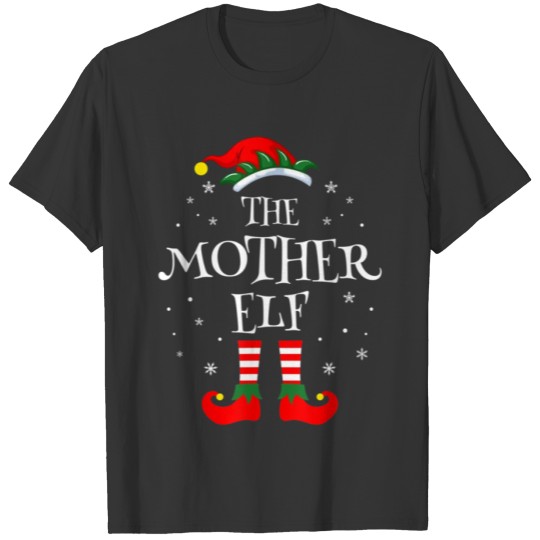 Mother Elf Christmas Family Matching Group Xmas T Shirts