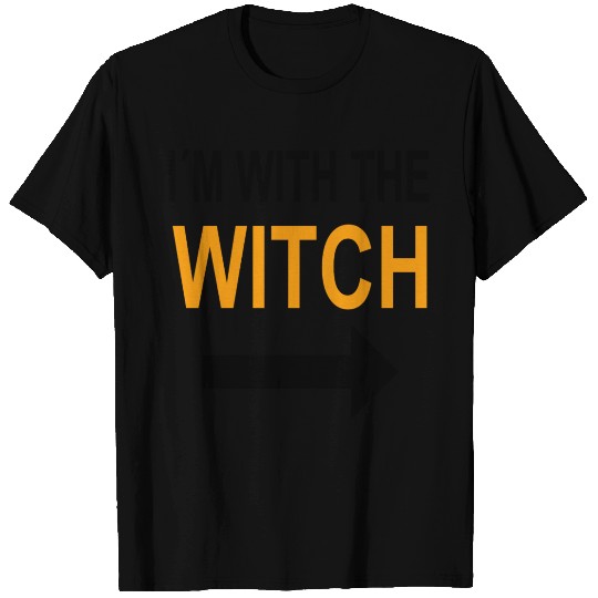 Halloween T Shirts For Men I'm With The Witch Funny