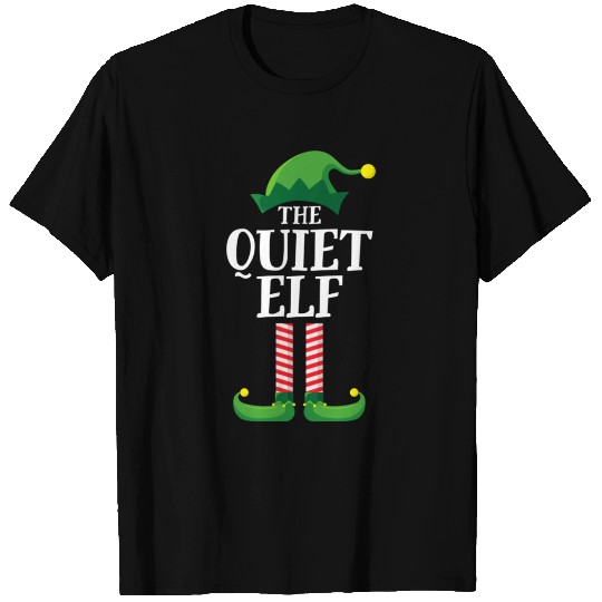 Quiet Elf Matching Family Group Christmas Party T Shirts