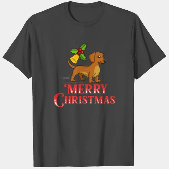 Dachshund Christmas Dog Doxie Puppies Santa T Shirts