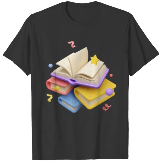 3D Books T Shirts