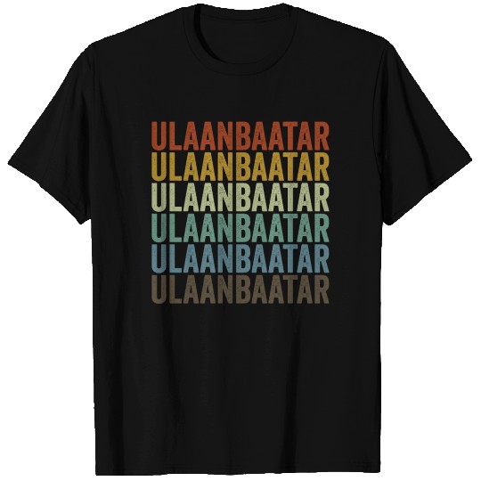 Ulaanbaatar Mongolia Retro Vintage T Shirts