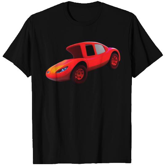 Funny cartoon car 3d . T Shirts