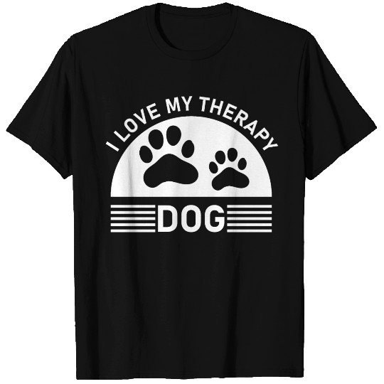 I love my Therapy Dog T Shirts