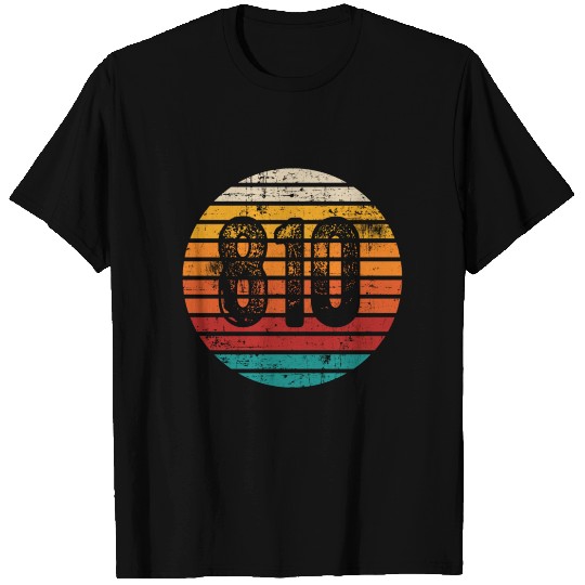 Distressed Vintage Sunset 810 Area Code T Shirts