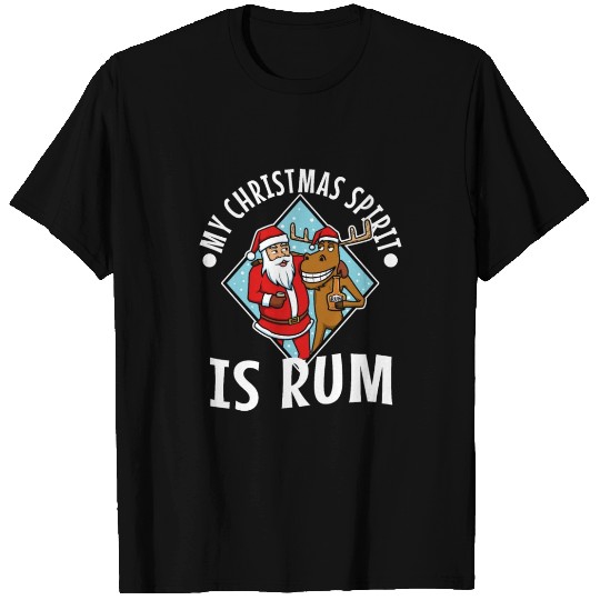 My christmas spirit is rum T Shirts