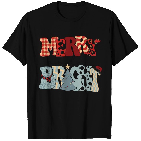 Merry and Bright-Christmas-Merry Xmas-Funny T Shirts