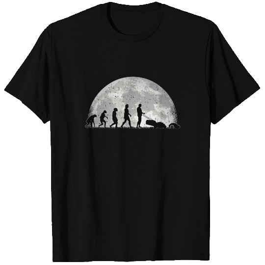 Robotic Lawnmower Evolution Moon T Shirts